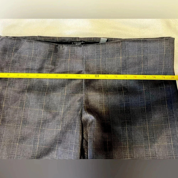T Tahar plaid faux suede pants women plus size tummy control size 1X - Picture 15 of 17